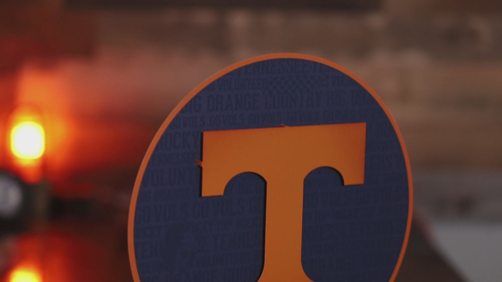 Tennessee Volunteers CRAFT SERIES 3D Embossed Metal Wall Art