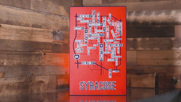 Syracuse School Street Poster Single Layer Metal Wall Art