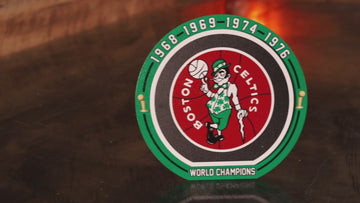 Boston Celtics "1968-1976" NBA World Champions "Double Play" On the Shelf or on the Wall Art