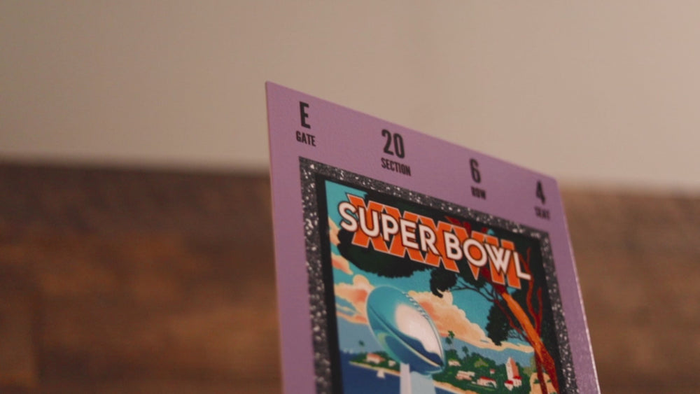 Tampa Bay Buccaneers Super Bowl XXXVII Ticket Stub Single Layer Metal Wall Art