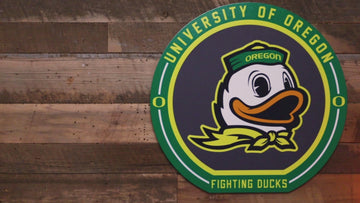 VARSITY Collection- SINGLE Layer Oregon Ducks Metal Wall Art