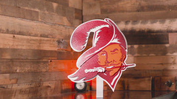Tampa Bay Buccaneers "BUCCO BRUCE" 3D Vintage Metal Wall Art