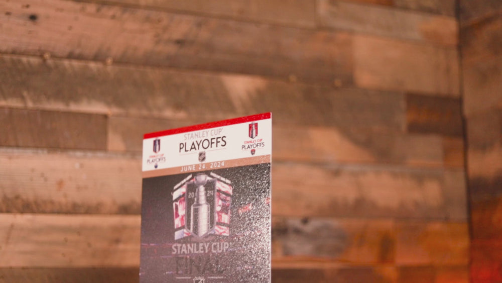 Florida Panthers 2024 Stanley Cup Ticket Stub Single Layer Metal Wall Art