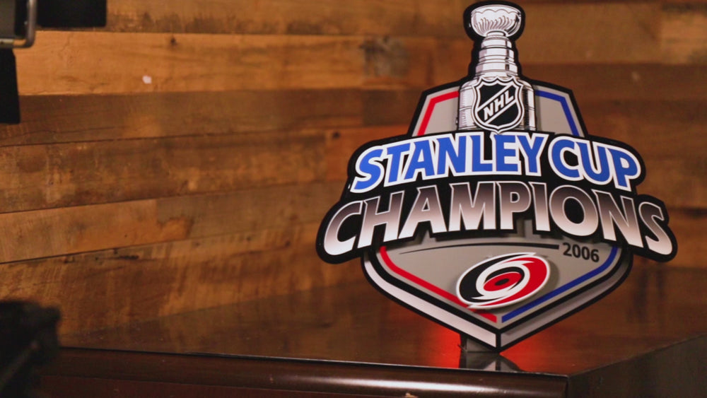 Carolina Hurricanes OFFICIAL 2006 Stanley Cup 3D Metal Wall Art