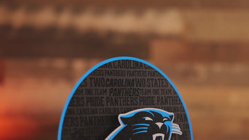Carolina Panthers CRAFT SERIES 3D Embossed Metal Wall Art