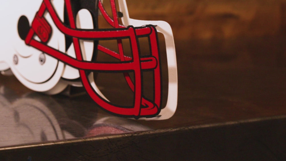 Louisville Cardinals BLITZ COLLECTION - 8 LAYER Helmet 3D Metal Wall Art