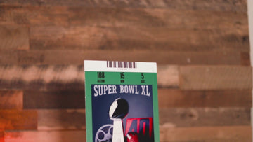 Pittsburgh Steelers Personalized Super Bowl XL Ticket Stub Single Layer Metal Wall Art