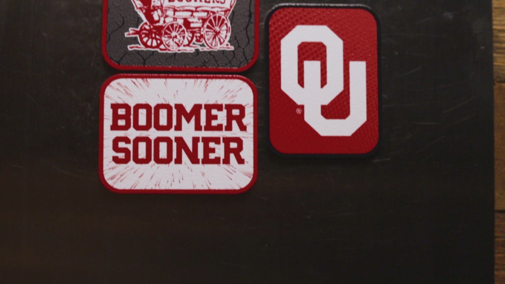 Oklahoma Sooners - SET of 3 Magnets