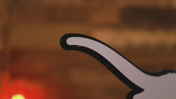 MONOCHROME - Texas Longhorns  "LONGHORN" 3D Vintage Metal Wall Art