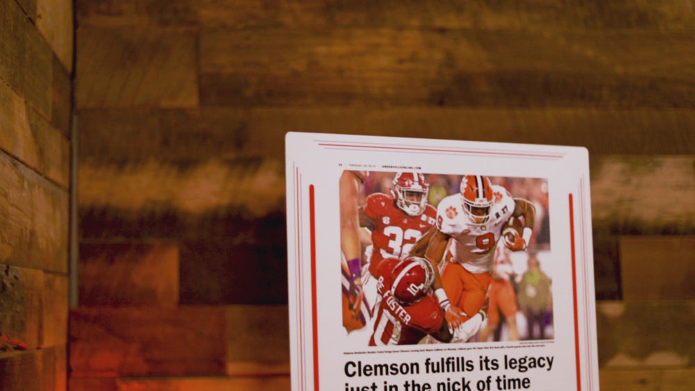 Greenville News Clemson Tigers 2016 Football National Champions Front Page - JAN 10, 2017