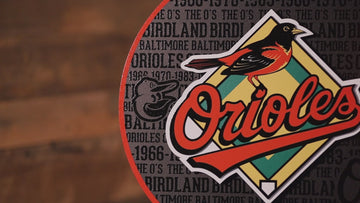 Baltimore Orioles CRAFT SERIES 3D Embossed Metal Wall Art