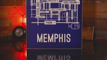 Memphis School Street Poster Single Layer Metal Wall Art