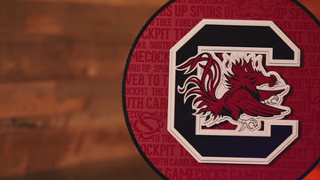 South Carolina Gamecocks CRAFT SERIES 3D Embossed Metal Wall Art