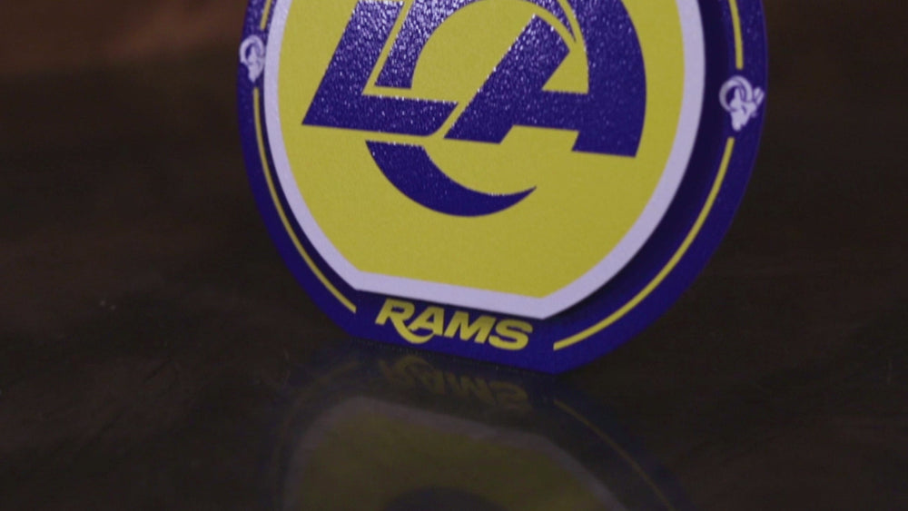 Los Angeles Rams "Double Play" On the Shelf or on the Wall Art
