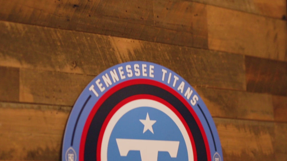 VARSITY Collection- Single Layer Tennessee Titans Metal Wall Art