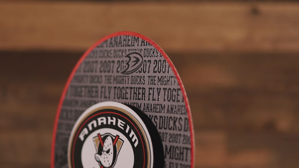 CLOSE OUT - Anaheim Ducks CRAFT SERIES 3D Embossed Metal Wall Art