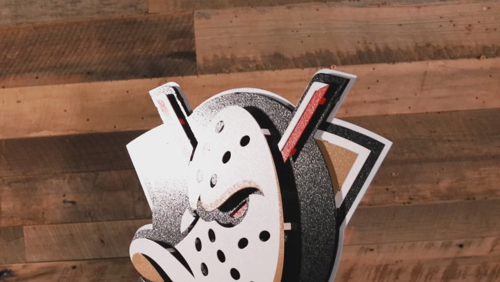 Anaheim Ducks "Mighty Duck" 3D Vintage Metal Wall Art