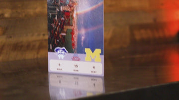 Michigan Personalized 1989 Men's Basketball National Champions Ticket Stub Single Layer Metal Wall Art