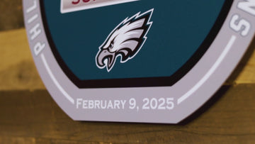 VARSITY Collection - SINGLE Layer Philadelphia Eagles Super Bowl LIX CHAMPIONS Wall Art