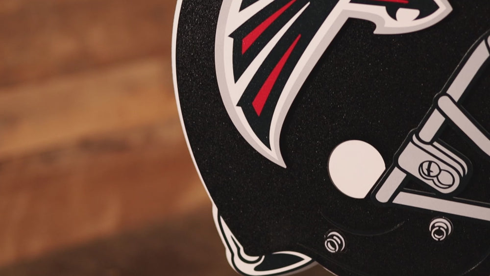 Atlanta Falcons BLITZ Collection - 8 Layer Helmet 3D Vintage Metal Wall Art