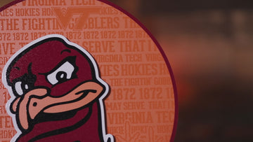 Virginia Tech Hokies CRAFT SERIES 3D Embossed Metal Wall Art