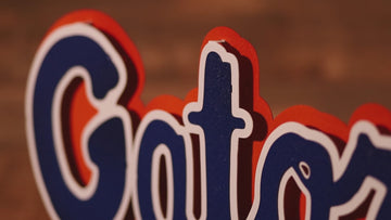 Florida "GATORS" 3D Vintage Metal Wall Art