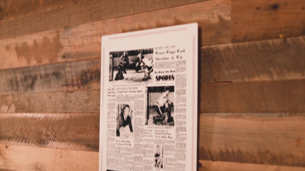 Detroit Free Press Red Wings 1954 Stanley Cup Front Page - APRIL 17, 1954