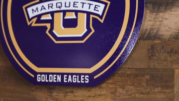 VARSITY Collection- SINGLE Layer Marquette University Metal Wall Art
