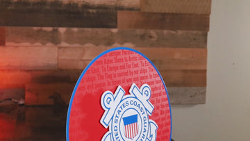 United States Coast Guard CRAFT SERIES 3D Embossed Metal Wall Art