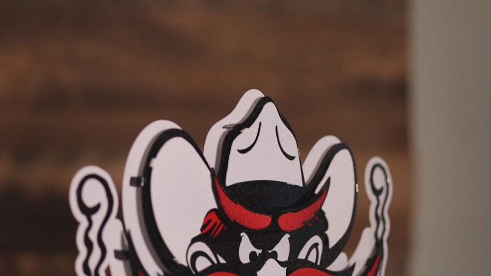 Texas Tech "RAIDER RED" 3D Vintage Metal Wall Art