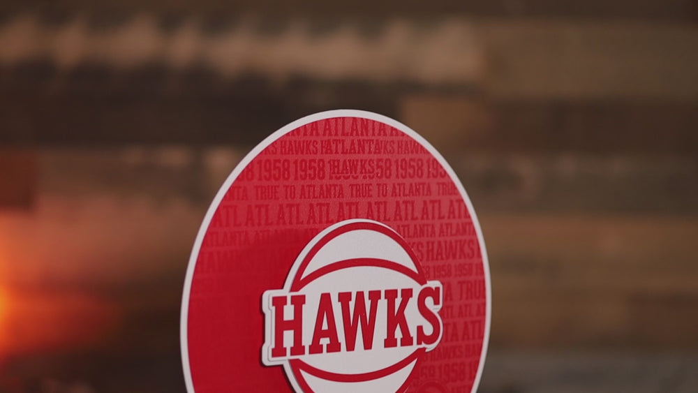 Atlanta Hawks 3D CRAFT SERIES Metal Wall Art