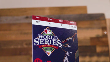 Philadelphia Phillies 2008 World Series Ticket Stub Single Layer Metal Wall Art