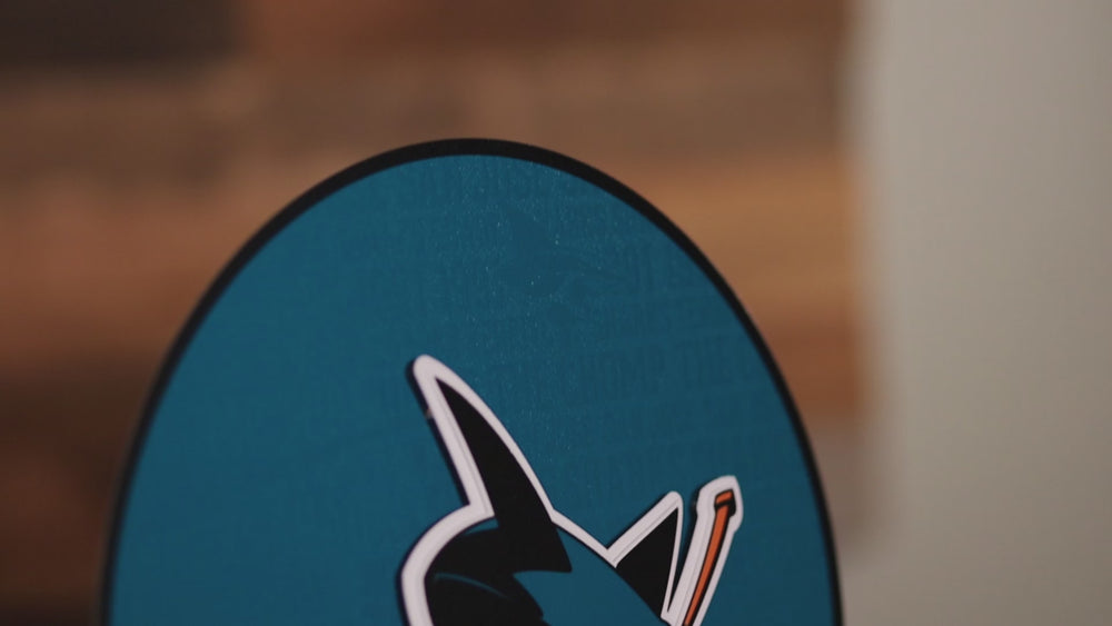 San Jose Sharks CRAFT SERIES 3D Embossed Metal Wall Art