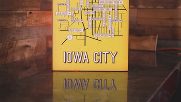 Iowa City School Street Poster Single Layer Metal Wall Art