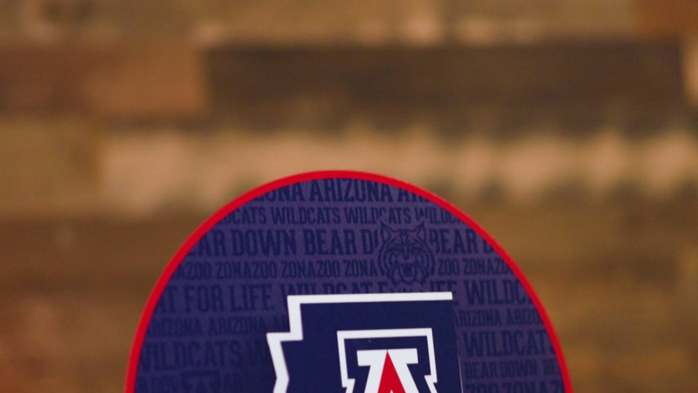 Arizona Wildcats 3D CRAFT SERIES Embossed Metal Wall Art