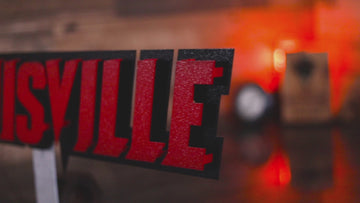 Louisville Cardinals Wordmark 3D Metal Wall Art