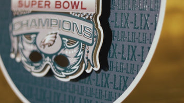 Philadelphia Eagles Super Bowl LIX CRAFT SERIES 3D Embossed Metal Wall Art