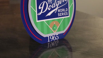 Los Angeles Dodgers 1965 World Series "Double Play" On the Shelf or on the Wall Art
