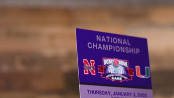 Miami Hurricanes 2002 National Championship Ticket Stub Single Layer Metal Wall Art