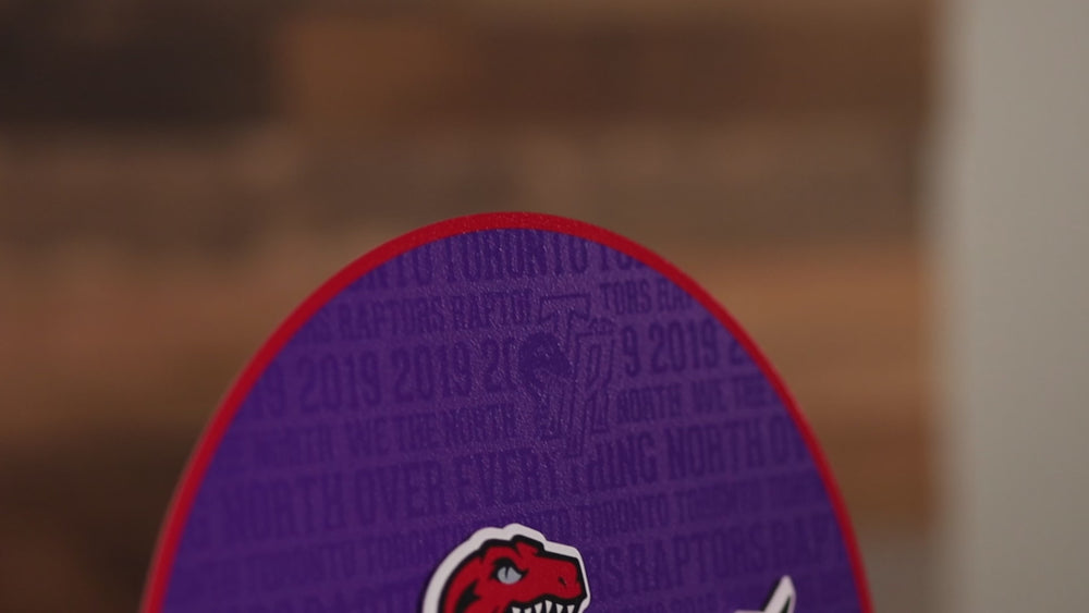 Toronto Raptors CRAFT SERIES 3D Embossed Metal Wall Art