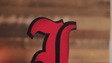 Louisville Cardinals "L" 3D Vintage Metal Wall Art