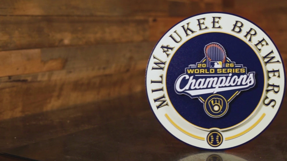 Milwaukee Brewers 2026 World Series GIFT COLLECTION 3D Metal Wall Art