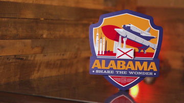 Alabama State Badge 3D Metal Wall Art