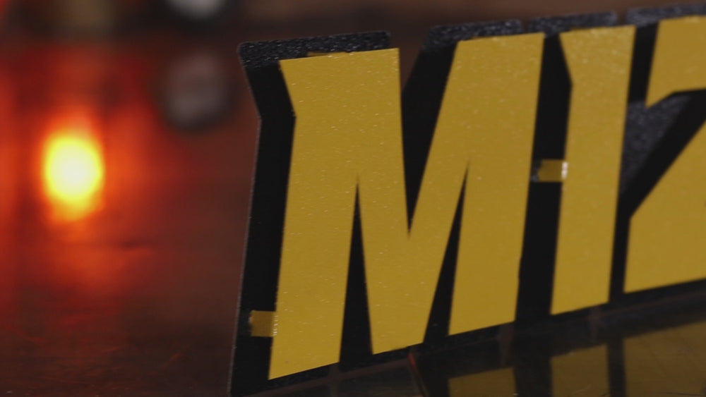 Missouri Tigers "MIZZOU" 3D Vintage Metal Wall Art
