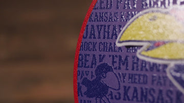 Kansas Jayhawks Vault CRAFT SERIES 3D Embossed Metal Wall Art