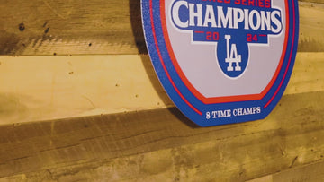 VARSITY Collection- SINGLE Layer Los Angeles Dodgers 2024 World Series Wall Art