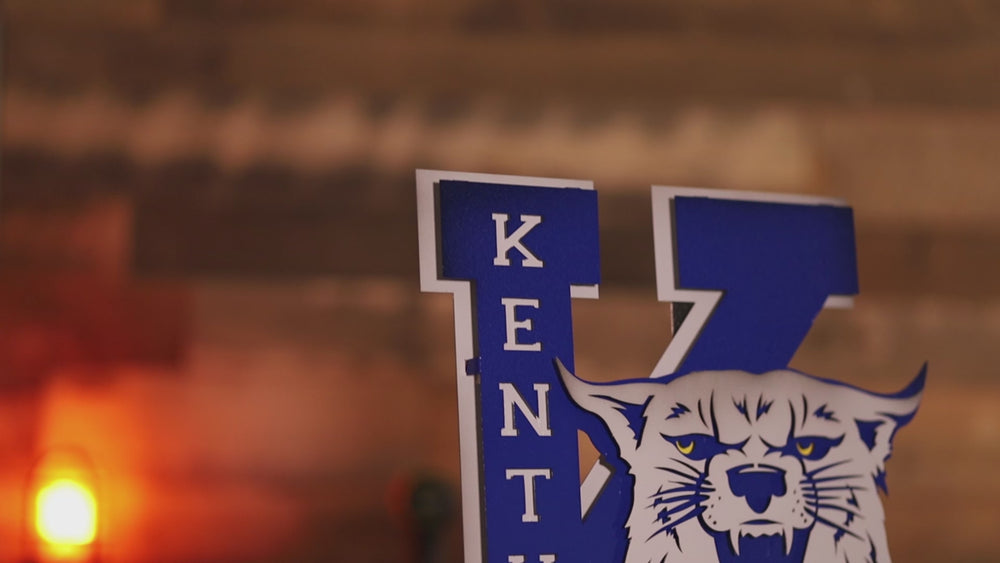 Kentucky Wildcats OUT of the VAULT, Vintage 70's Power K 3D Metal Wall Art