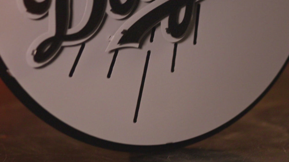 MONOCHROME -  Los Angeles Dodgers Crest 3D Metal Artwork