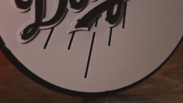 MONOCHROME -  Los Angeles Dodgers Crest 3D Metal Artwork