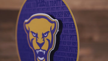 Pittsburgh Panthers CRAFT SERIES 3D Embossed Metal Wall Art